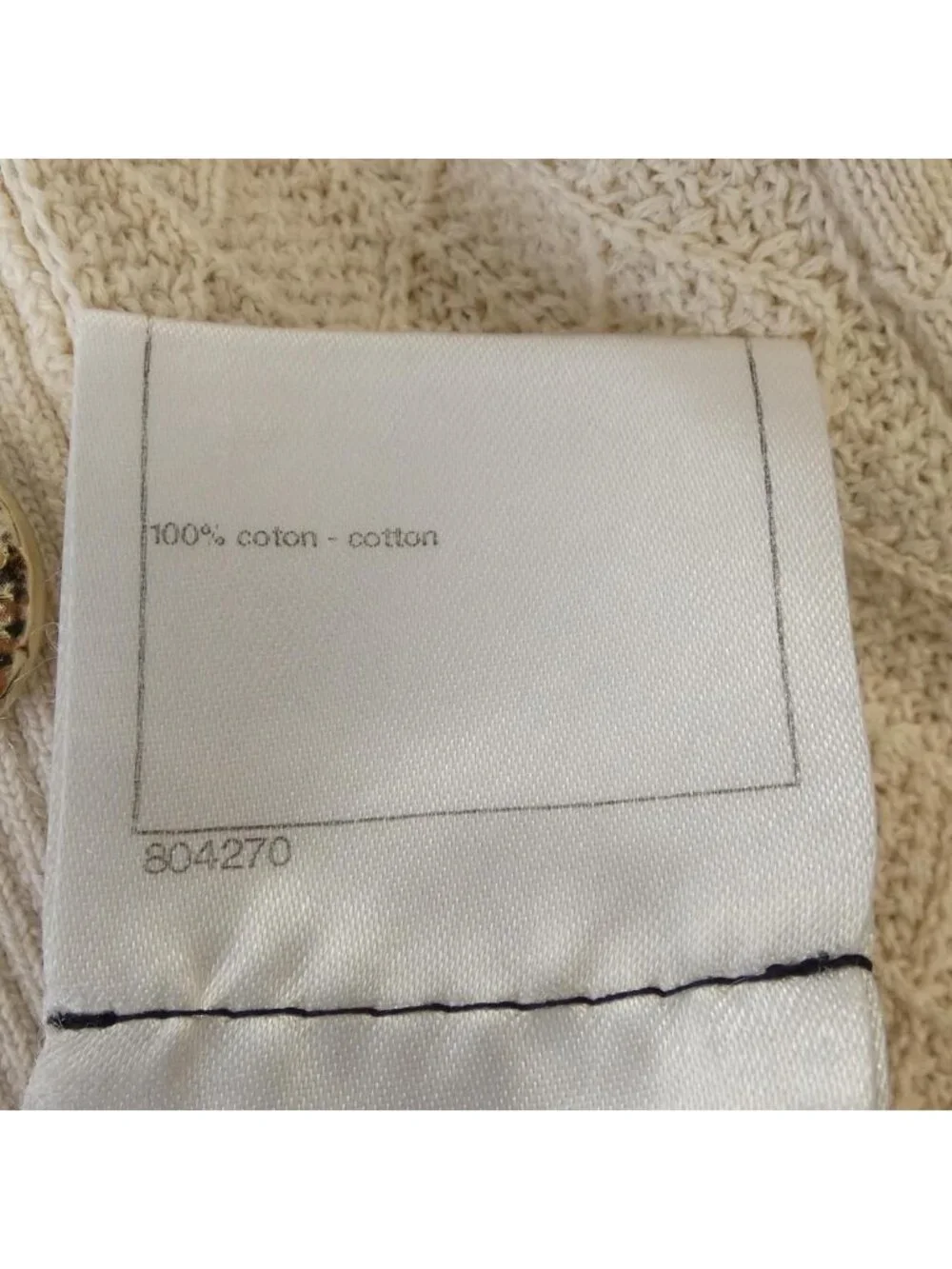 Chanel Knit Sweater Beige